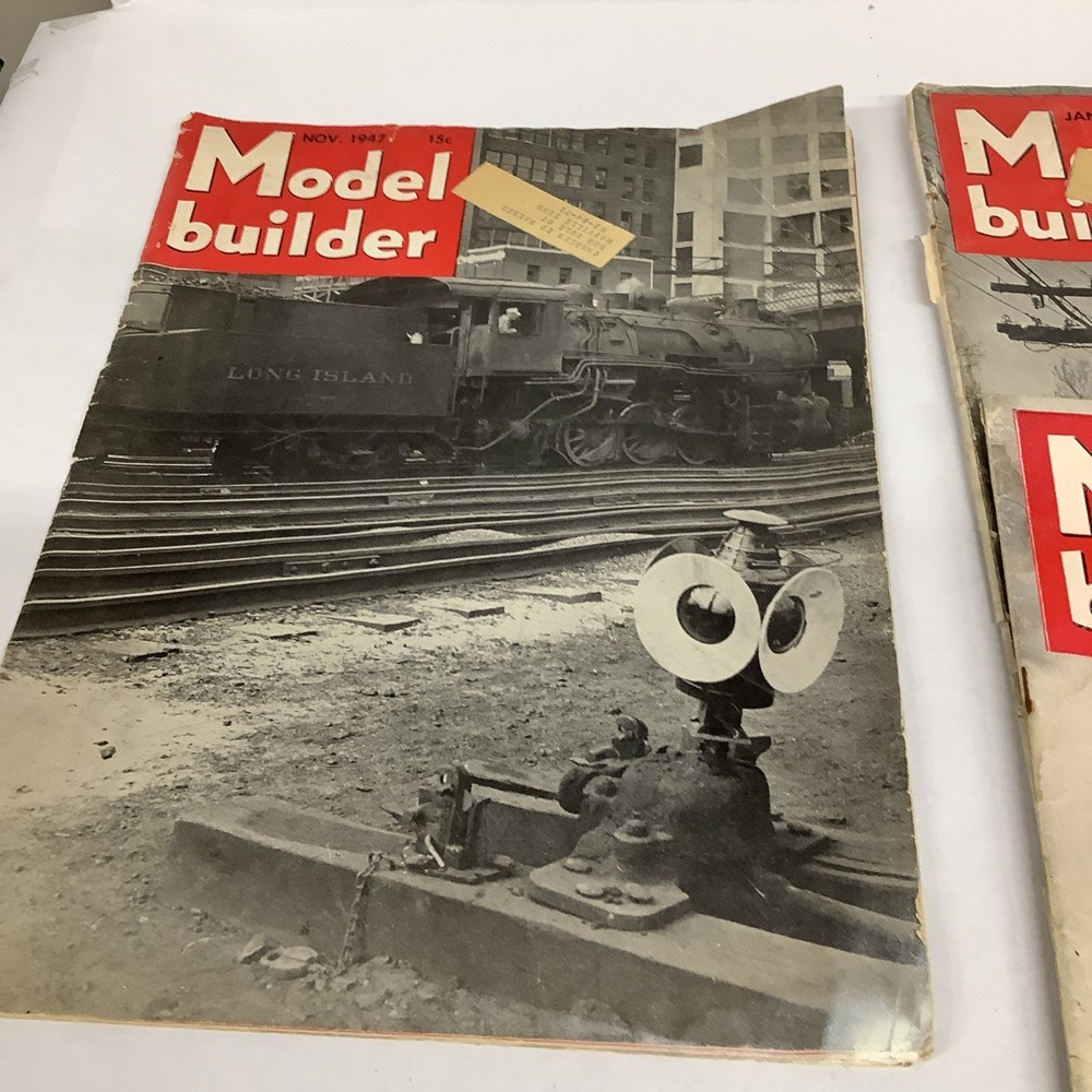 Model Builder 6 Issues 1947-1949 Train Magazine
