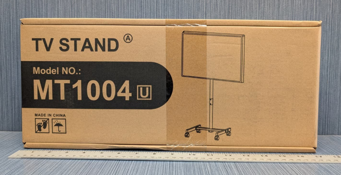 Rolling TV Stand for 17-55 Inch TV Screens with Wheels 55 lb Max Tilt Rotate