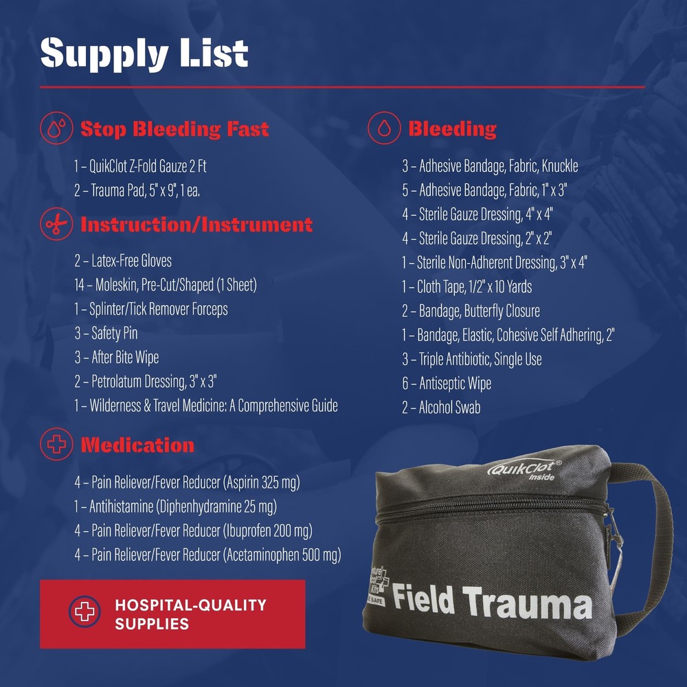 Field Trauma Kit with QuikClot