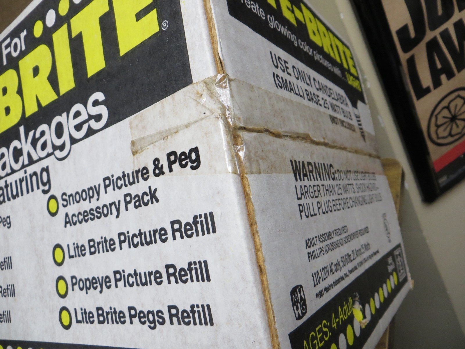 VINTAGE HASBRO 1981 LITE BRITE - 100% FACTORY SEALED FROM EX HASBRO EMPLOYEE