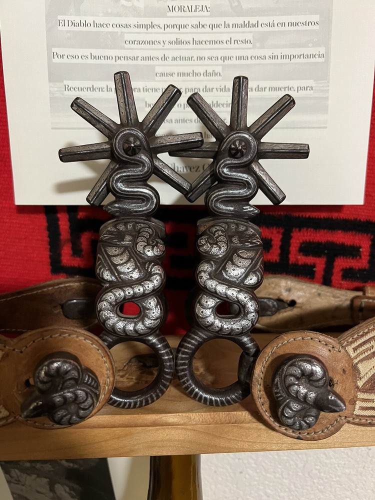 Antique Mexican Snake Spurs