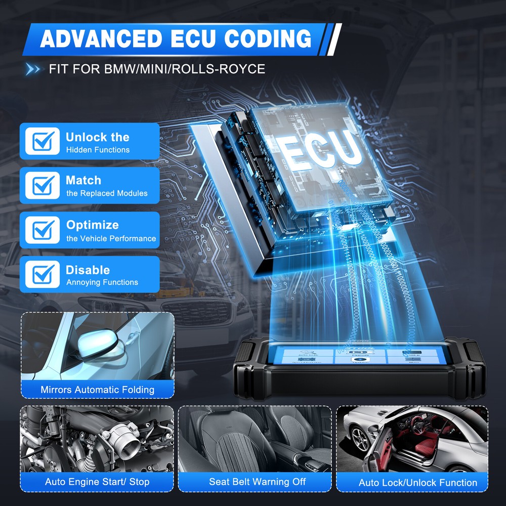 XTOOL IP500 For BMW All System ABS SRS EPB OBD2 Diagnostic Bidirectional Scanner