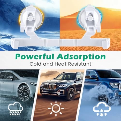 Starlink Mini Car Mount for Dashboard, Suction Cup Mount for Dashboard & White