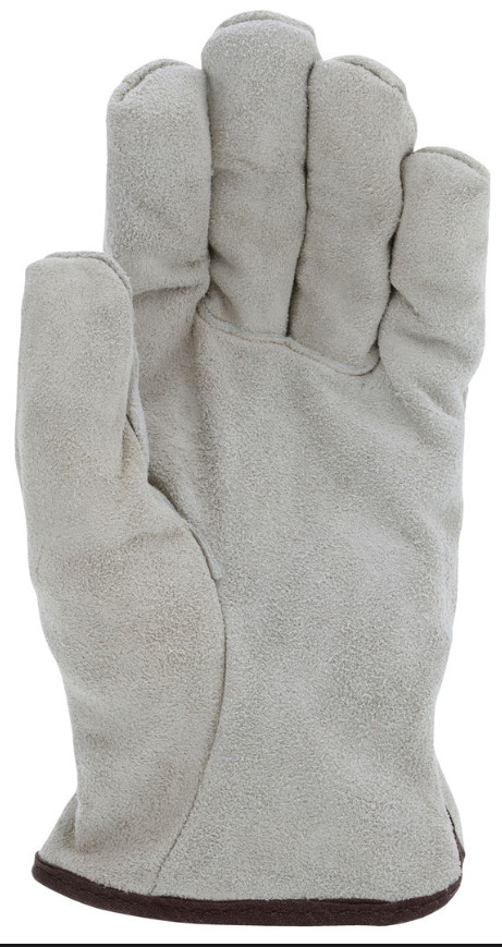 12- Cold Weather Cowhide Leather Lined Warm Winter Insulated Work Gloves MEDIUM