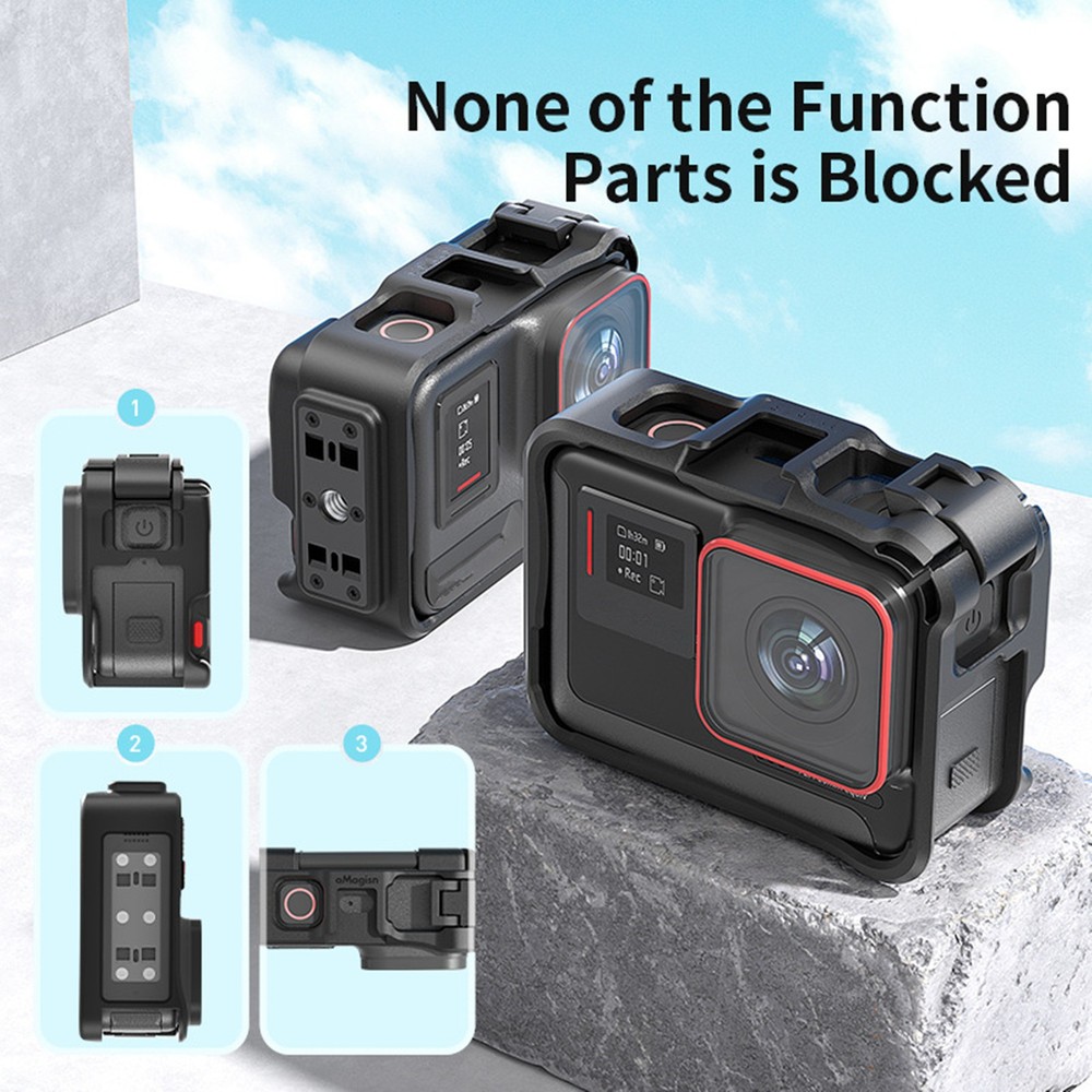 For Insta360 Ace/Ace Pro Camera ABS Plastic Housing Frame Case Protector Cover