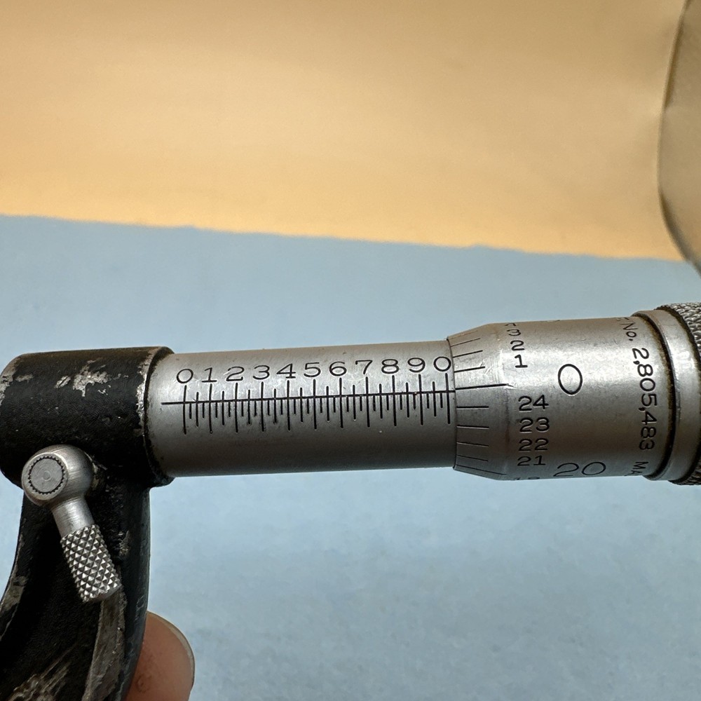 Lufkin 0-1” Locking Outside Micrometer No. 1961 *owners Marks