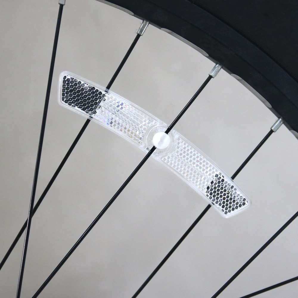 DEMYPROX Bicycle Wheel Reflector 4pcs White