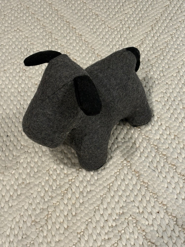 Grey Dog Door Stop