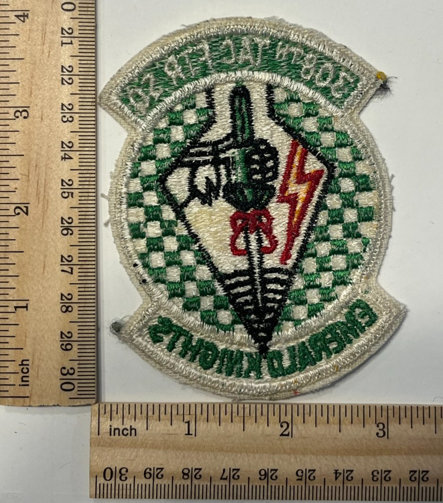 US AIR FORCE PATCH: 308th Tactical Fighter Squadron Emerald Knights