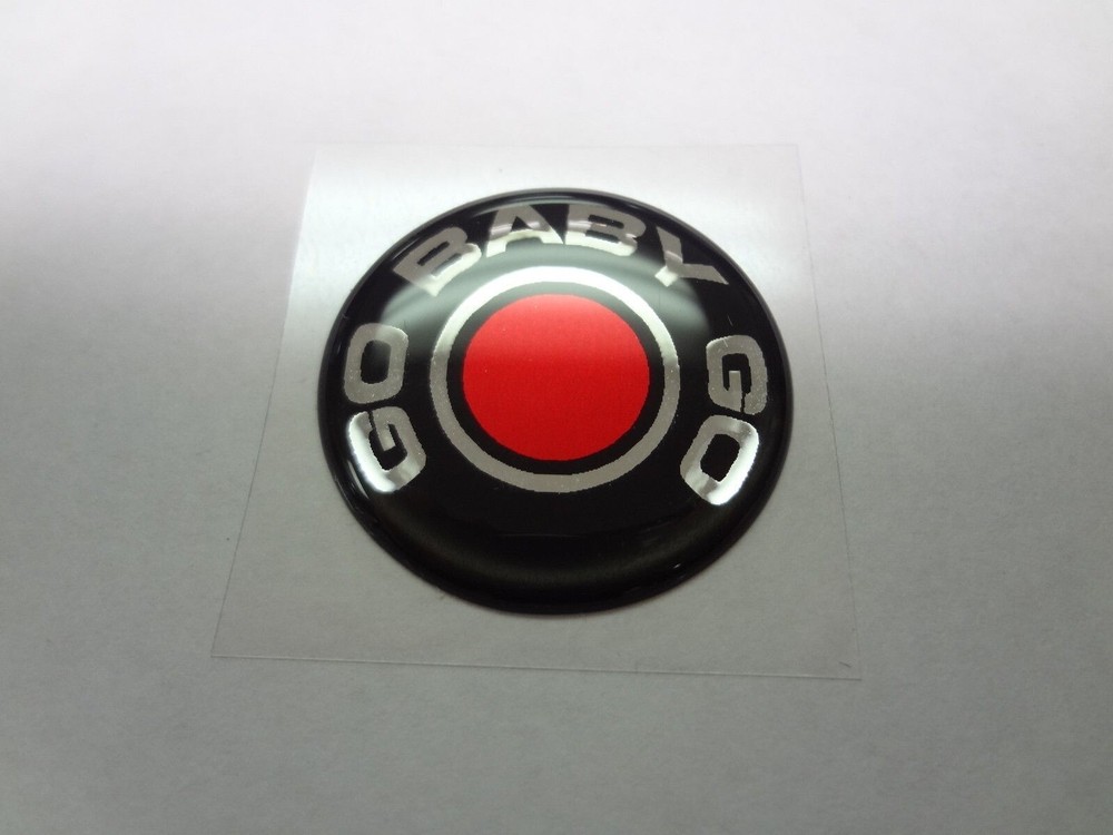 Challenger Keyless Go Starter Push Start Button Emblem Decal Go Baby Go Red