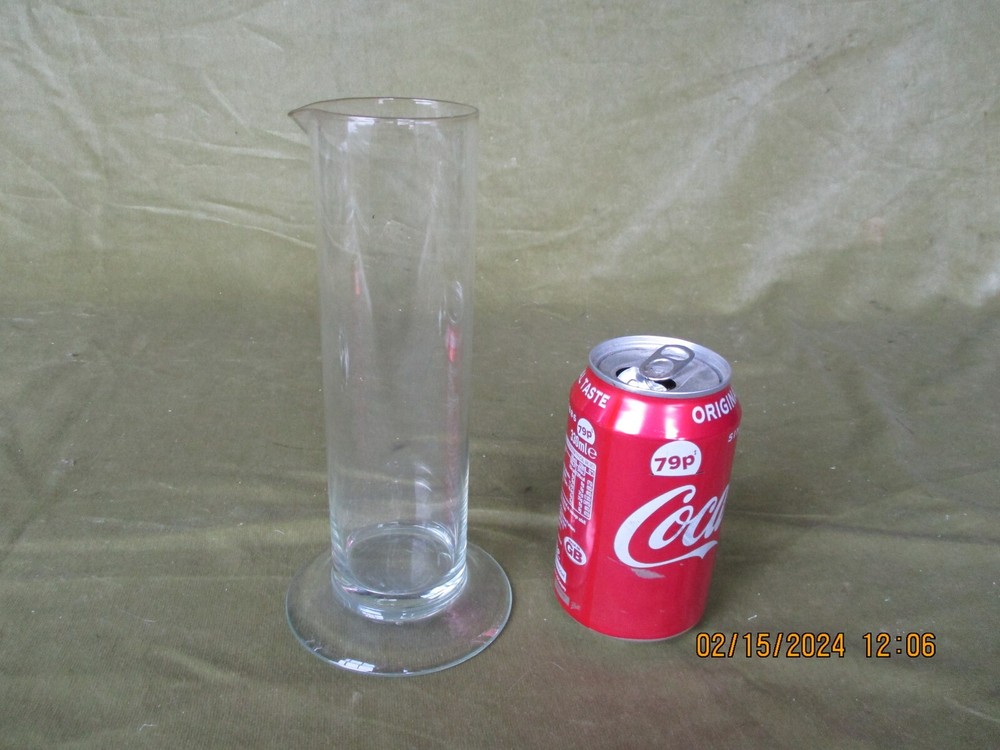 -1950s LIPPED HYDROMETER JAR, UNSIGNED