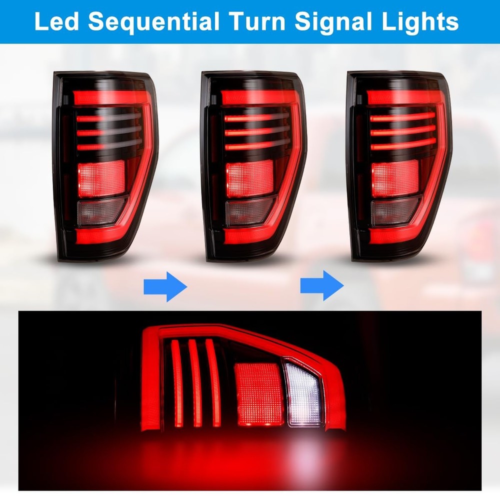 Sequential Tail Lights for Ford F-150 2009-2014 Styleside