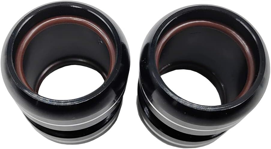 2PCS ATV Black Exhaust Pipe Clamps Clamp for Yamaha Banshee 350 YFZ350 1987-2006