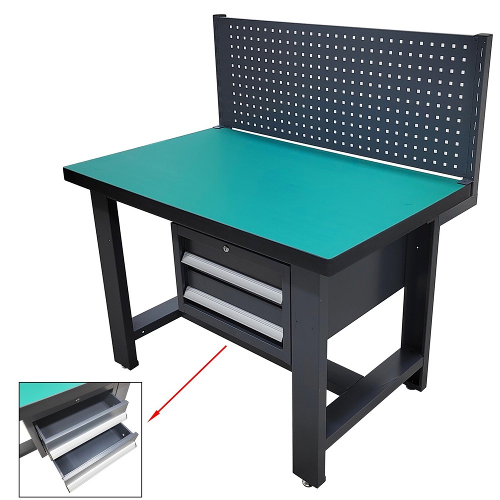 Anti-static Workbench Factory Assembly Line Operating Table Double Drawers