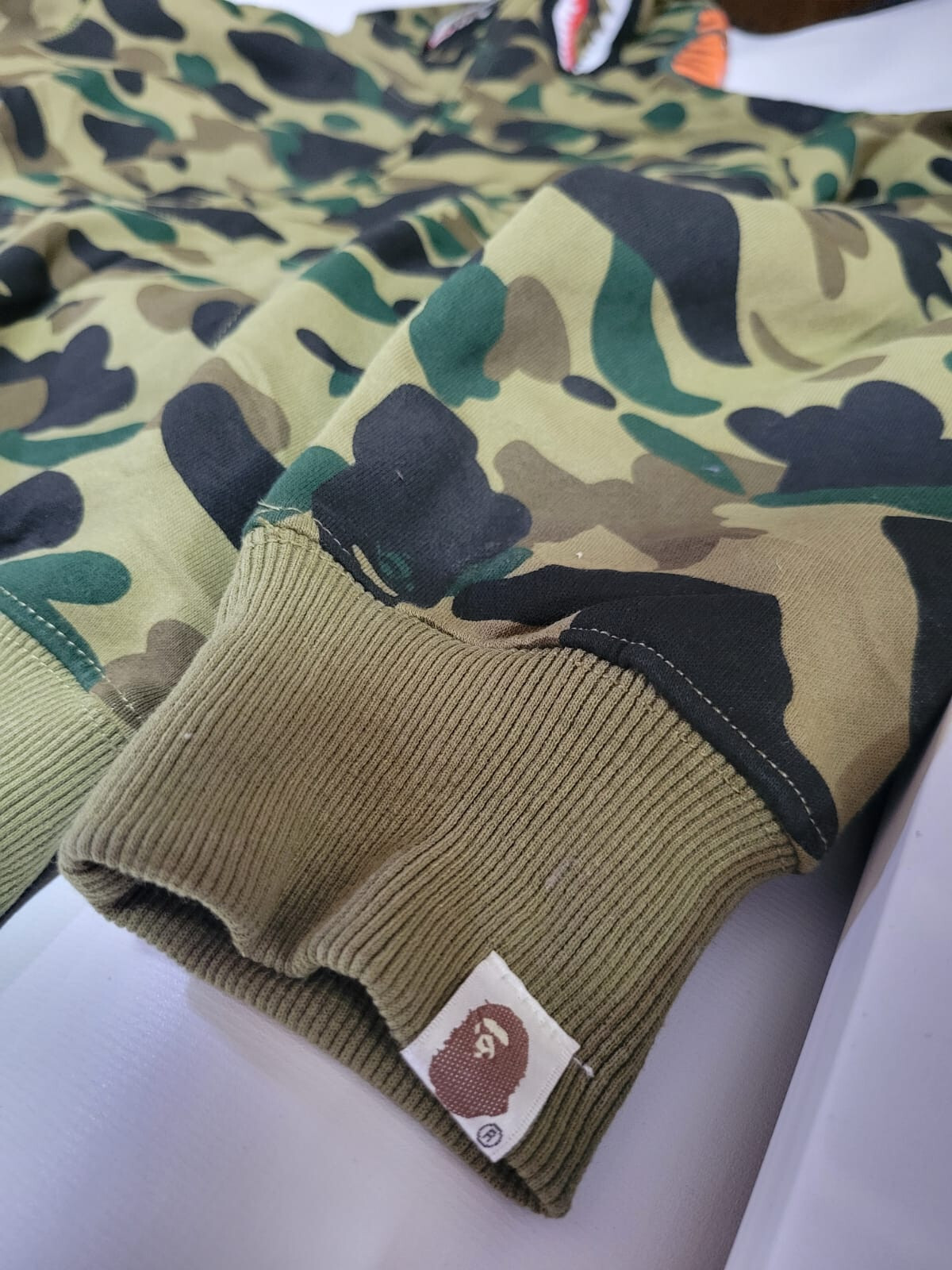 Camo Shark Full Zip Hoodie READ DESCRIPTION.