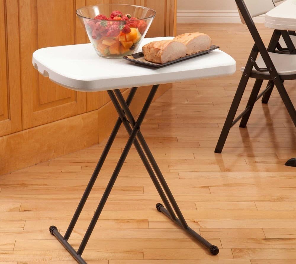 Multi-Functional 26-Inch Adjustable Folding Table - Perfect for TV & Crafts