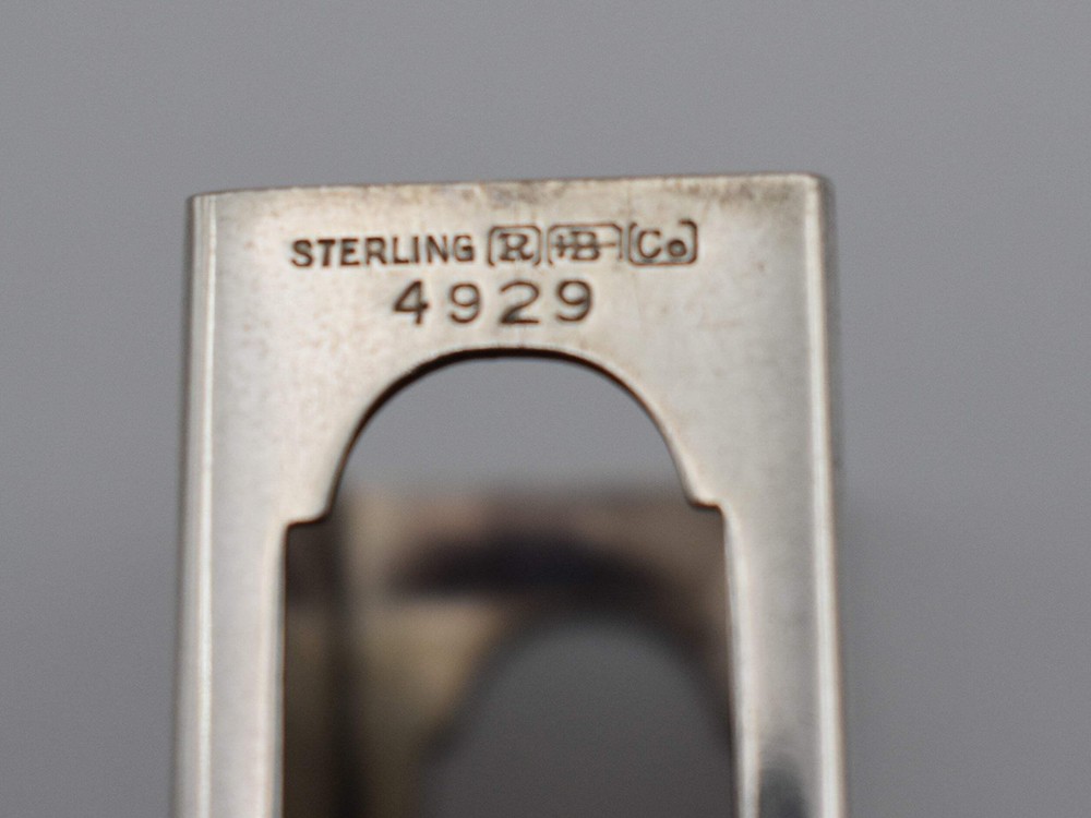 925 Sterling silver Match Box Case Monogrammed M.C.R.