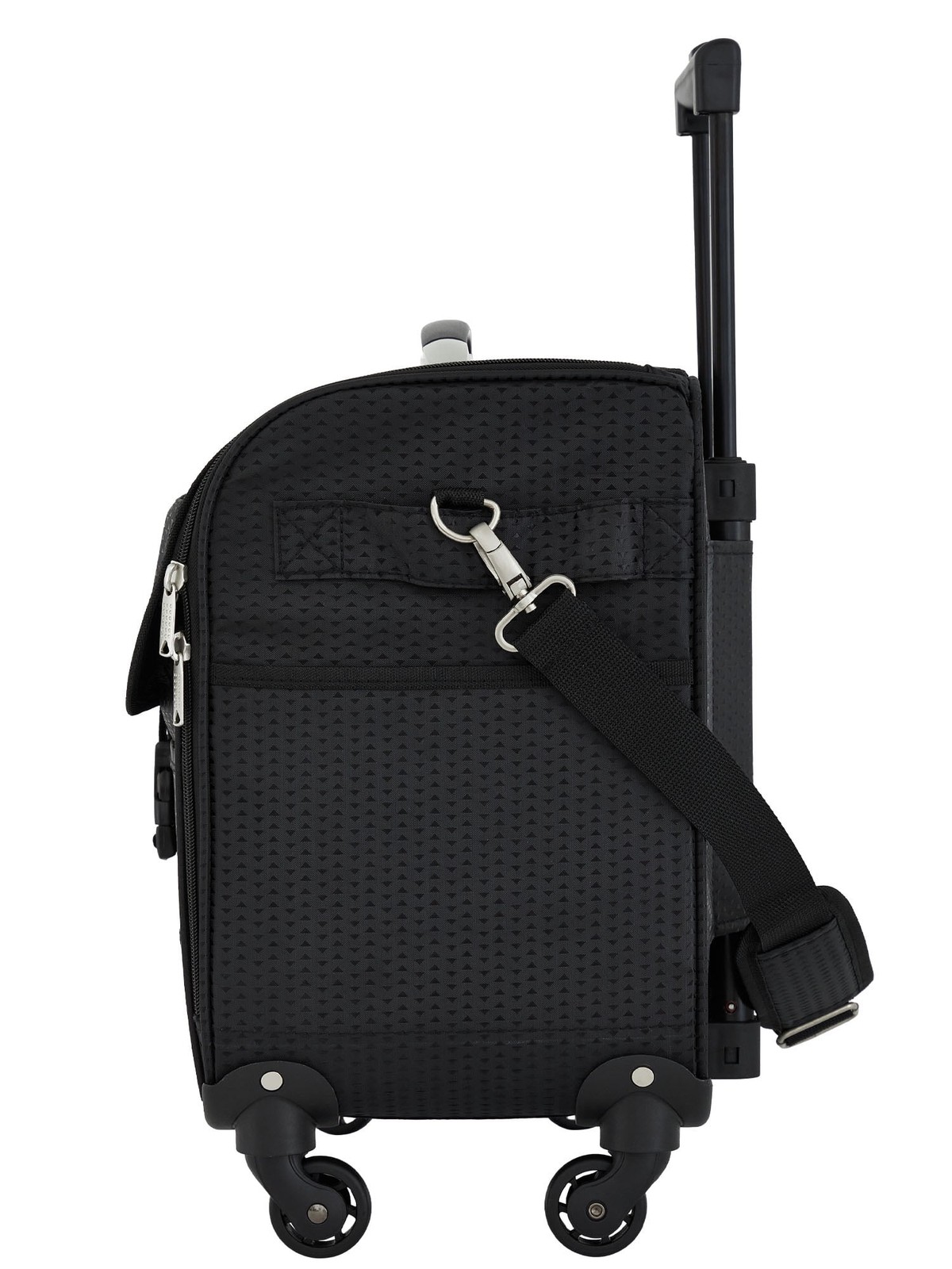 17-inch Travel Rolling 4-Wheel Sewing Machine Bag, Black