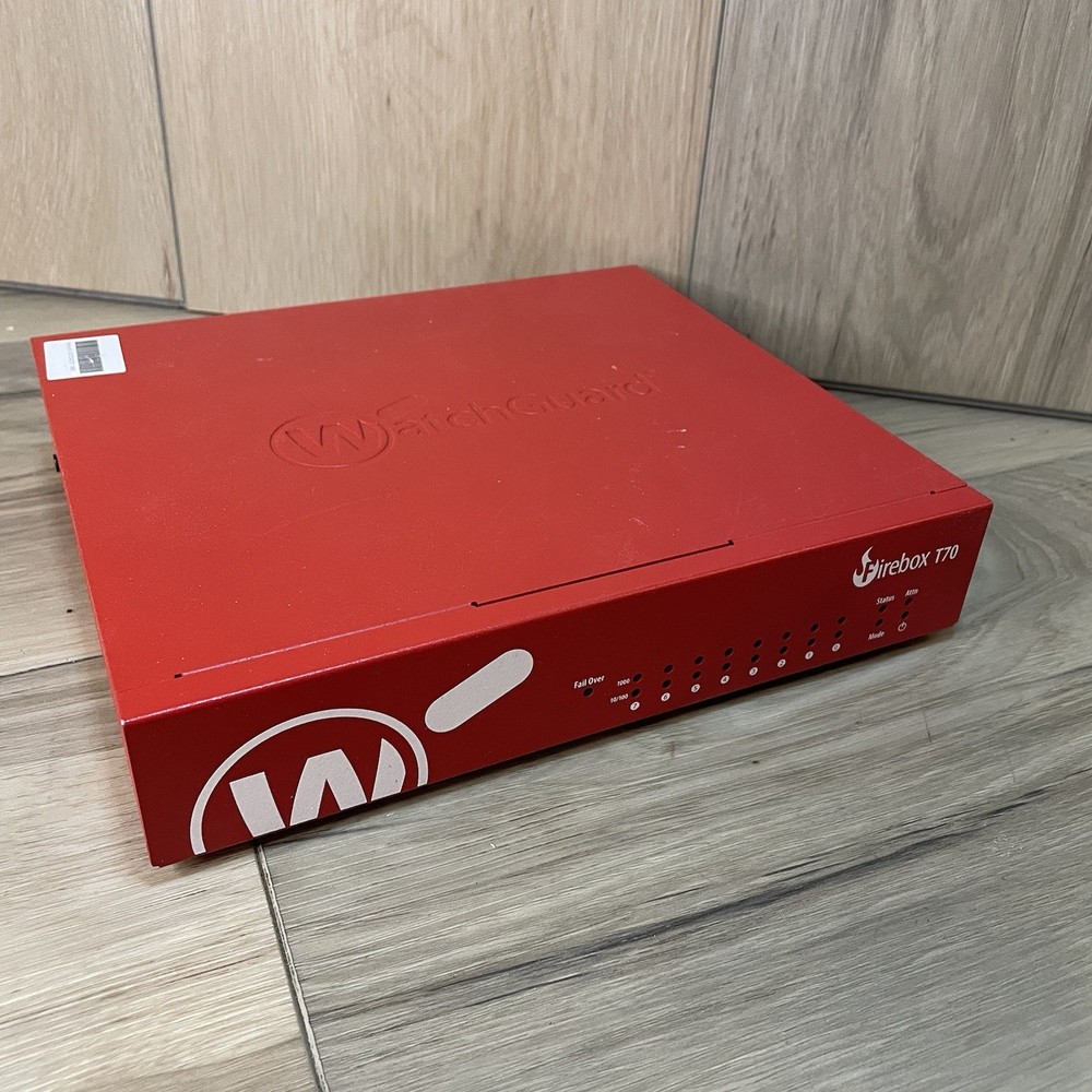 WatchGuard Firebox T70. Model: WS7AE8 - UNTESTED + NO POWER ADAPTER