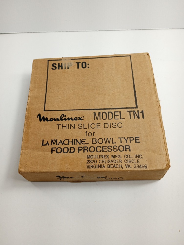 Moulinex La Machine Food Processor Replacement Thin Slice Disc Blade Model TN1