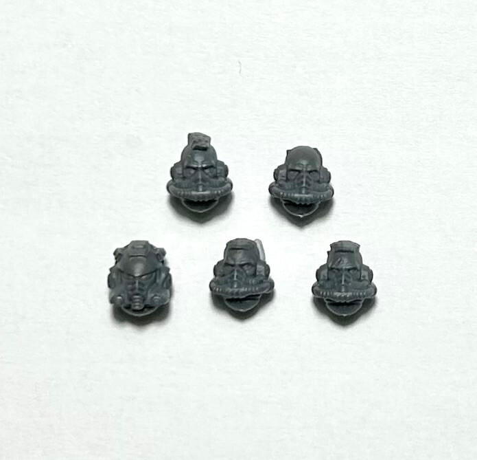 Space Marines Primaris Eradicators Heads x5 - Warhammer 40K