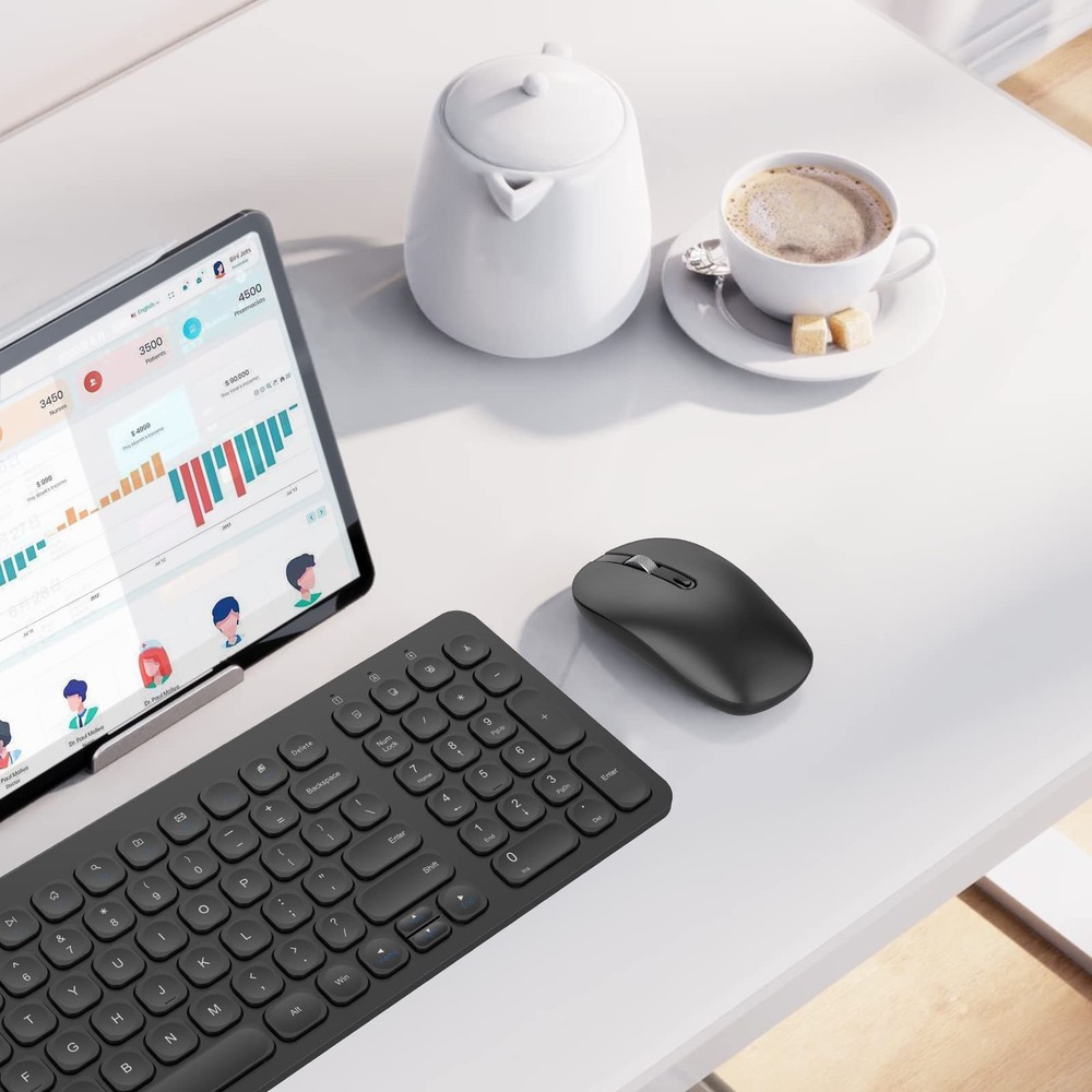 Type C Wireless Mouse, USB C Mouse 2.4G Silent Cordless Portable Computer Mic...