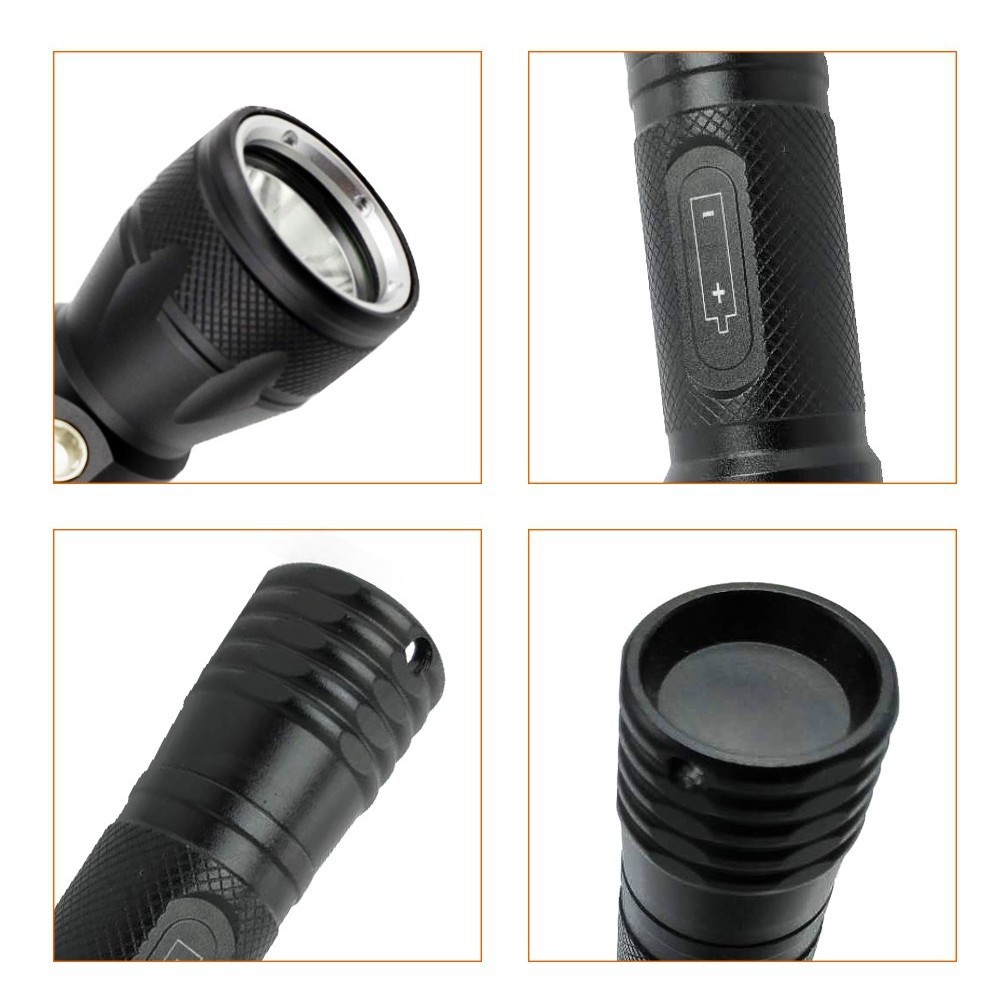 200000LM Diving Light Underwater LED Flashlight Diving Camping Lantern US