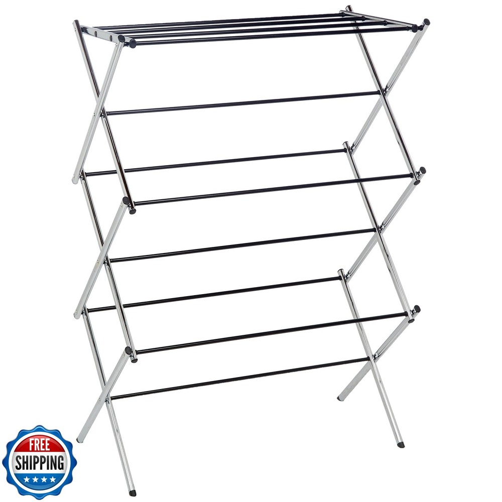 Amazon Basics Foldable Portable Laundry Drying Rack for Indoor Air Drying Clo