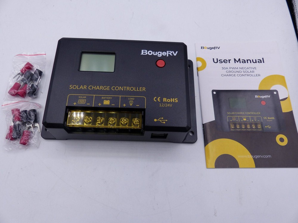 BOUGERV HC2430N 30A PWM NEGATIVE GROUND SOLAR CHARGE CONTROLLER