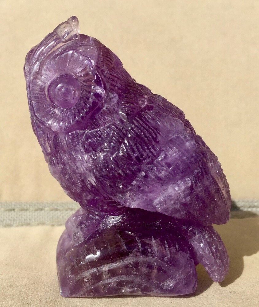 Amethyst Owl 3 1/4"