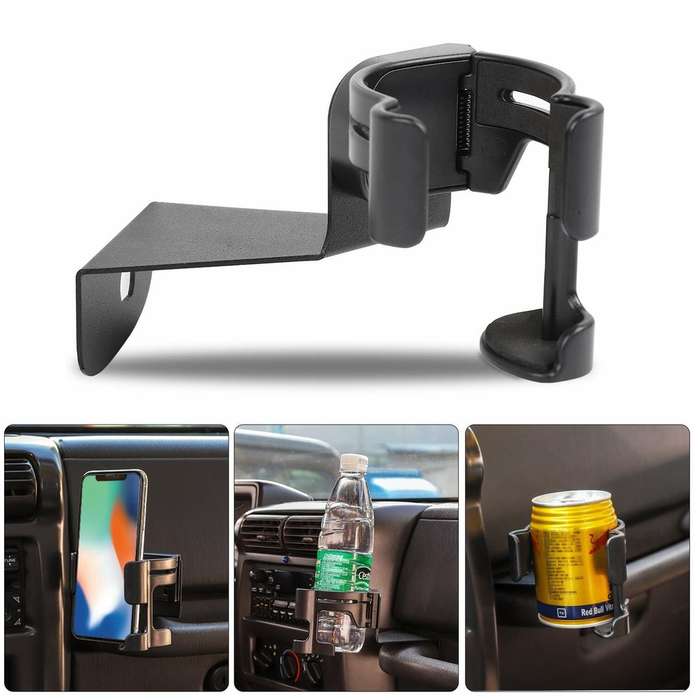 Multi-Function Drink Cup Phone Holder Bracket Mount For Jeep Wrangler JK 2012+