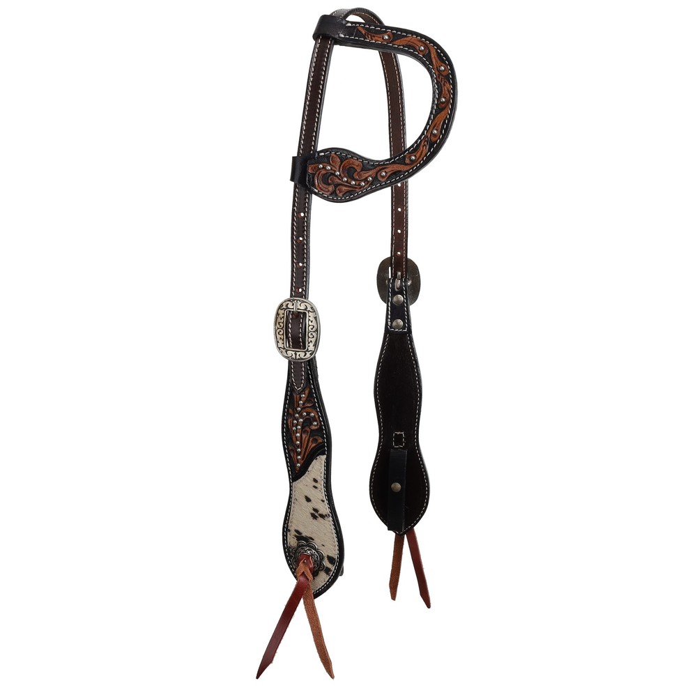 Showman Wildflower Hide Single Ear Headstall