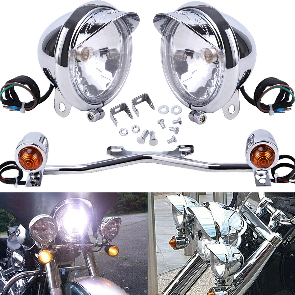 Passing Turn Signal Spot Fog Light Bar For Suzuki Boulevard C50B C50C C50T C90