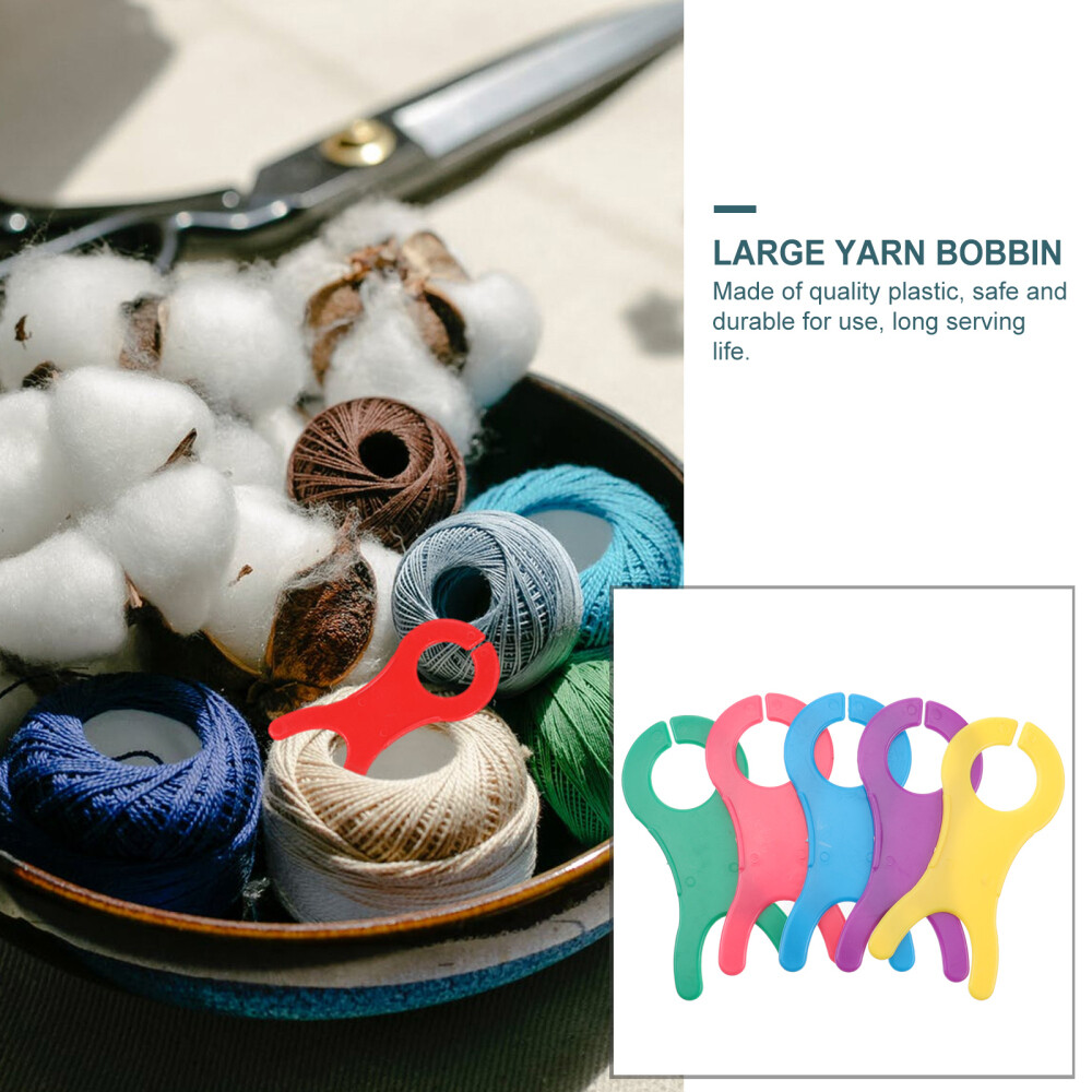 30PCS Knitting Yarn Bobbin Thread Winding Plate Sewing Thread Manual Holder