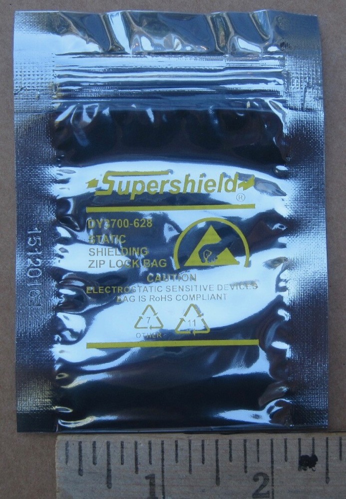 300 2x3" Zip-Top Dou Yee Static Shield Bags