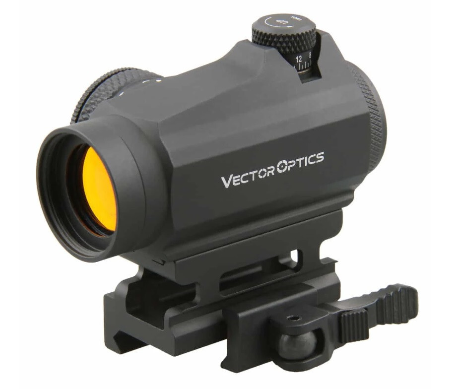 Vector Optics 1x22 Micro Red Dot Sight w/ QD Riser Mount & Low Profile Base g2