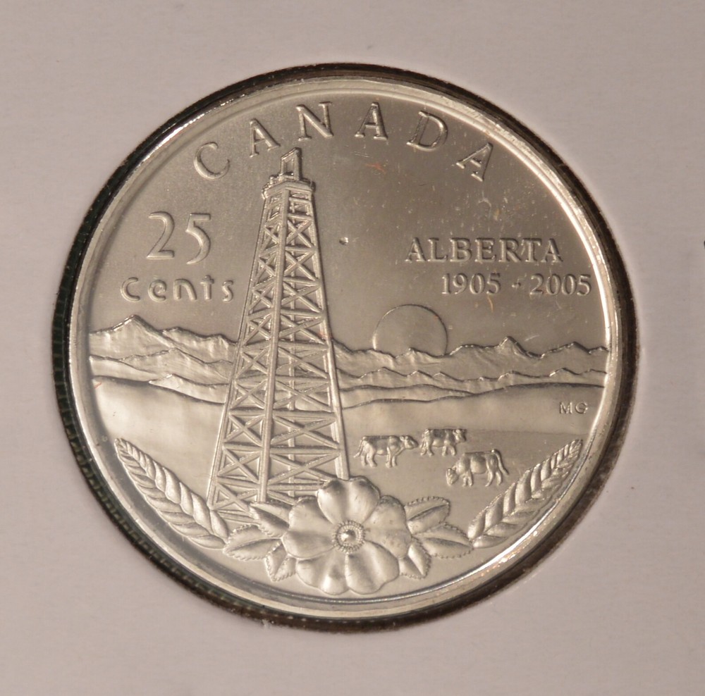 2005P - Canada 25 Cents - Alberta - Uncirculated