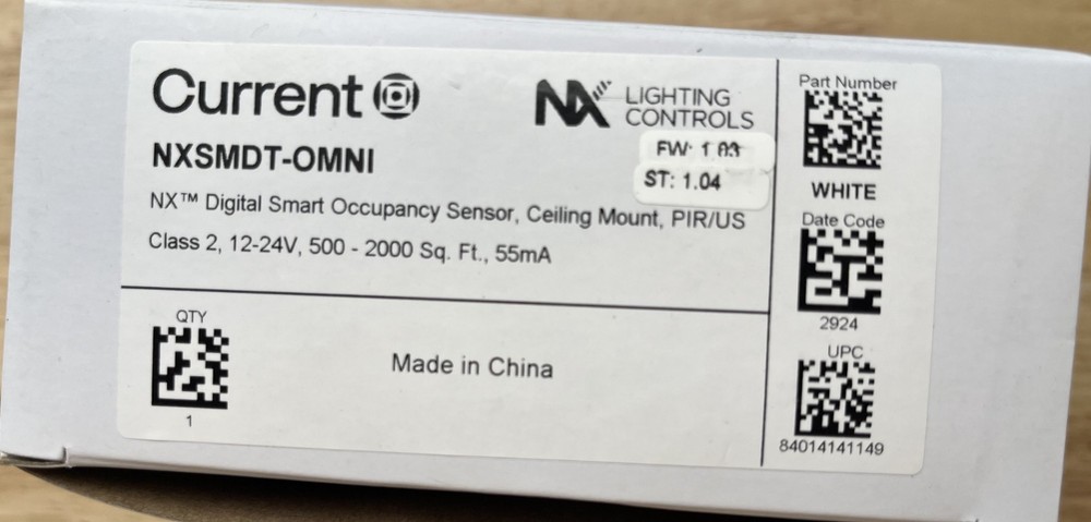 Current - NX Lighting Controls - NXSMDT-OMNI Occupancy Sensor, Ceiling Mount