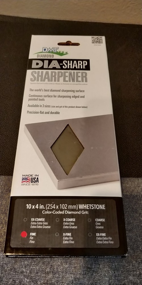 DMT DiaSharp Bench Stone D10F 10" FINE Sharpening Whetstone