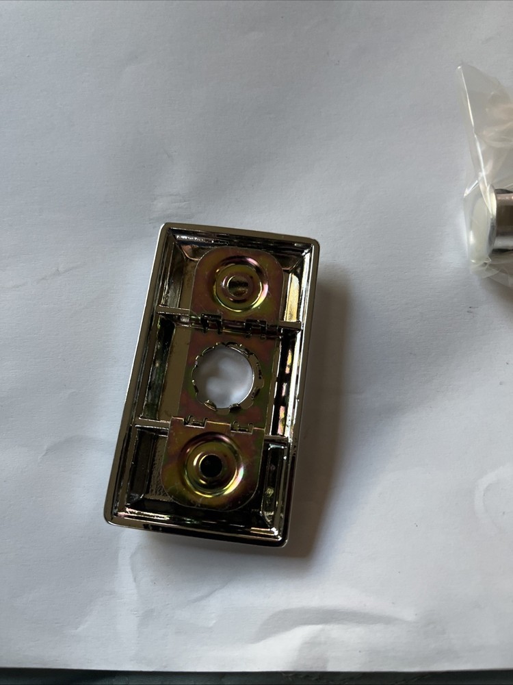 Baldwin 9BR7015-003 Chrome Rectangular Bell Button Solid Brass Free Ship USA