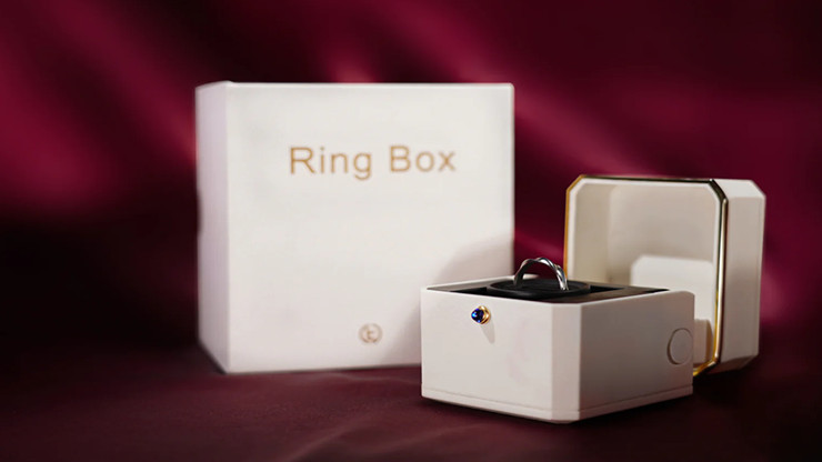 Magic Ring Box (White) by TCC Magic Mentalism Tricks