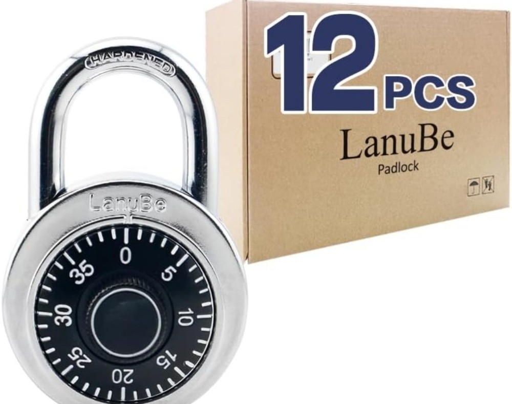 Lock Standard Dial Combination Lock, 2 inch. Wide, w/ Different Combination- New