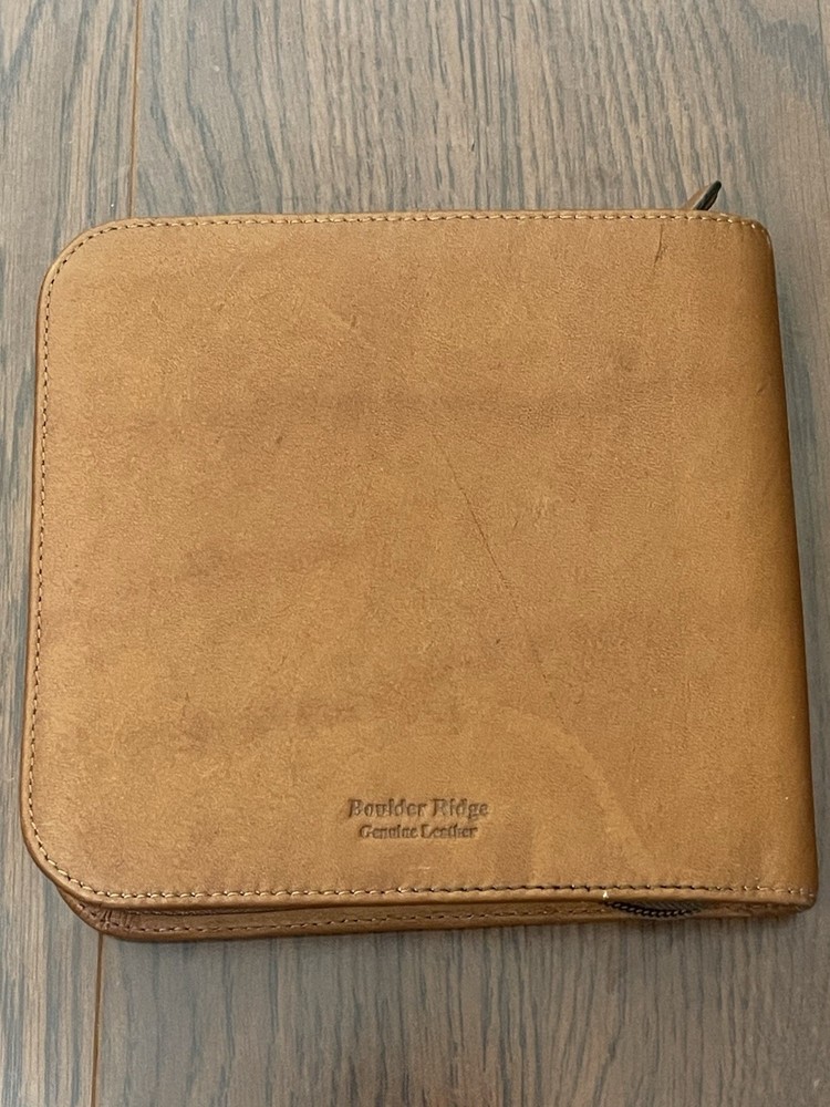 Boulder Ridge leather cd case 12 CDs
