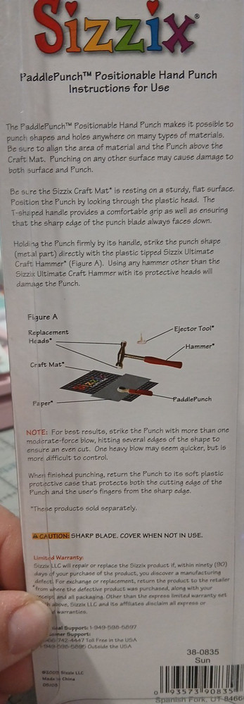 Sizzix Paddle Punch 38-0835 Sun