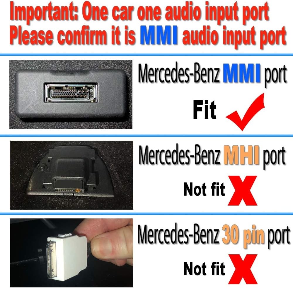 Yoper Bluetooth Kit Compatible with Mercedes-Benz MMI Car Interface Adapter iPho