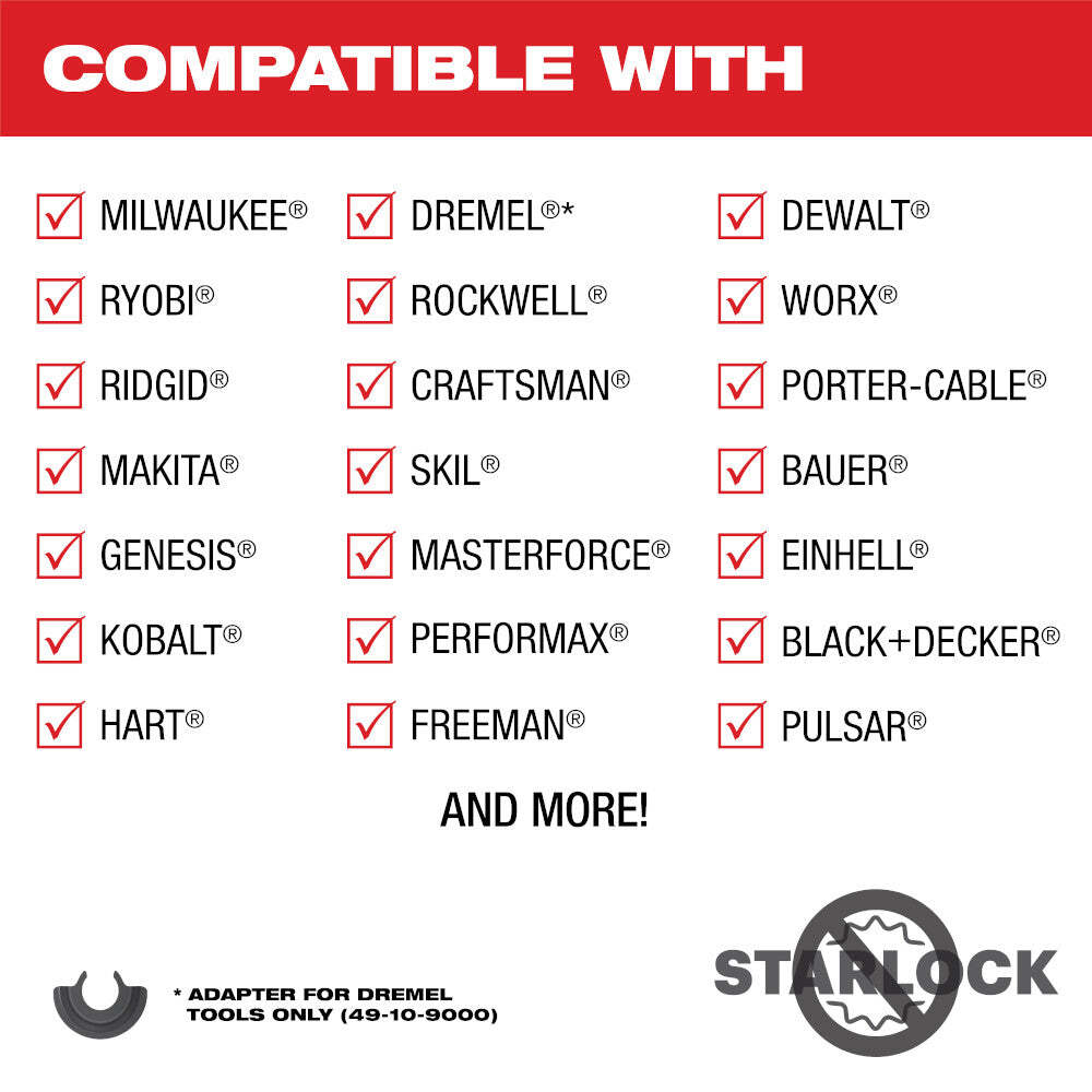 Milwaukee 49-10-9113 OPEN-LOK Oscillating Multi-Tool Blade Set Kit - 9 PC