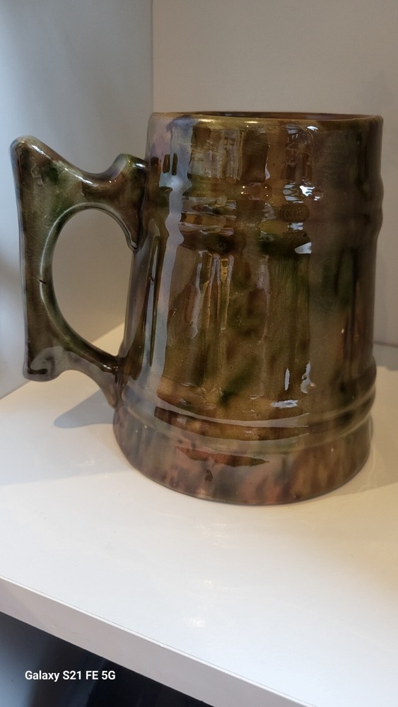 antique ceramic beer mug vintage