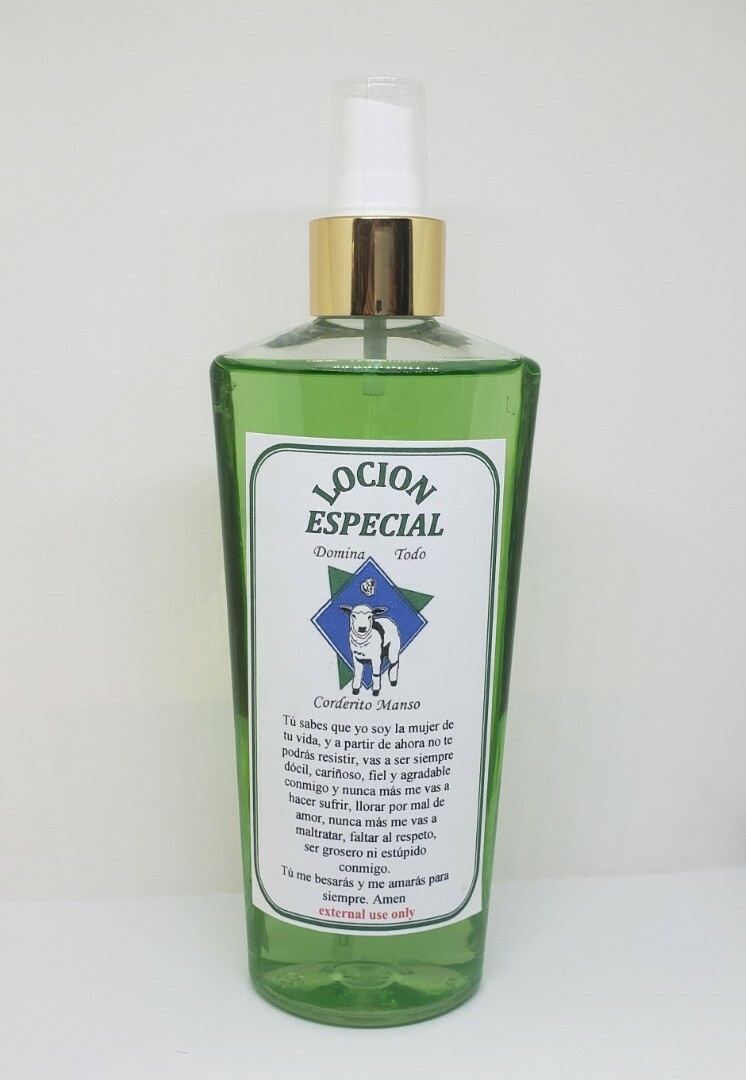 LOCION CORDERITO MANSO ESPECIAL PARA DOMINAR A TU AMADO ORACION E INSTRUCCIONES!