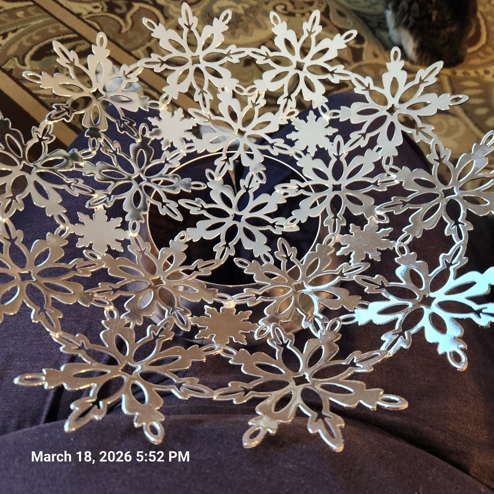 Silver Large Snowflake Bowl