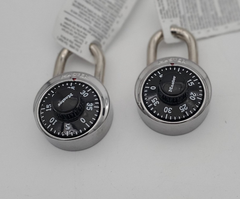 2 Combo Master Lock Combination Padlocks School Locker